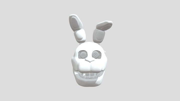 Purple Bunny Mask 3D Model