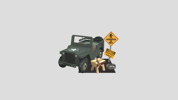 DAE 5 Finished props - Forest Loner 3D Model