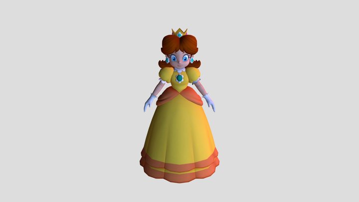 Princess Daisy 3D Model