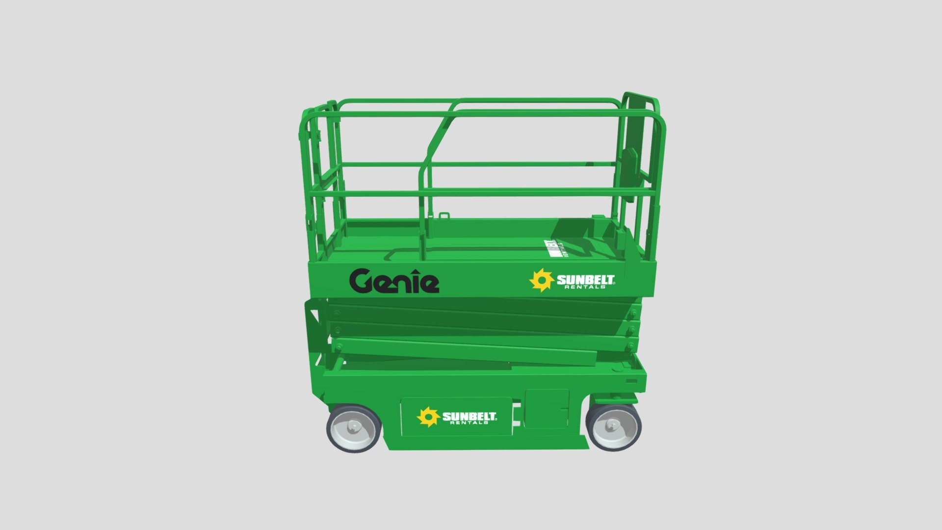 Sunbelt Rentals Electric Scissor Lift GS3246 3D model by bimstore