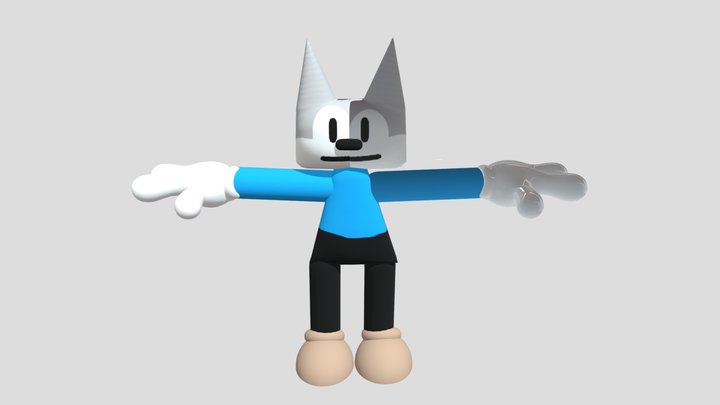 Pinky The Cat v1 3D Model