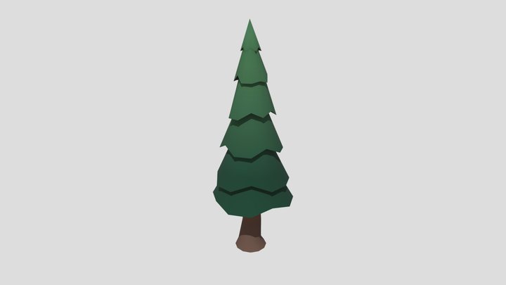 Low poly tree 3D Model