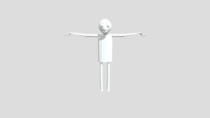 Rigged Baldi 3D Model