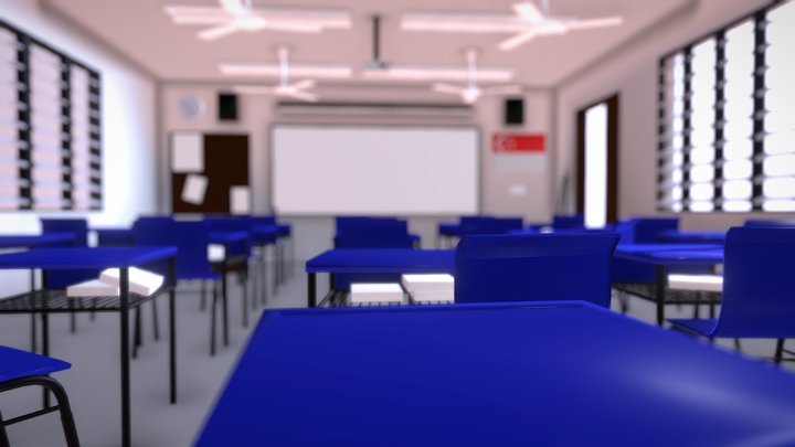 Singapore Classroom 3D Model