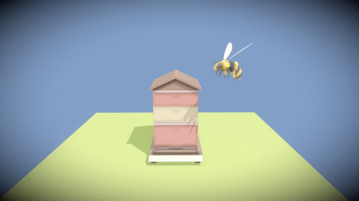 APIARY-LOW-POLY3-FOR-SKETCHFAB 3D Model