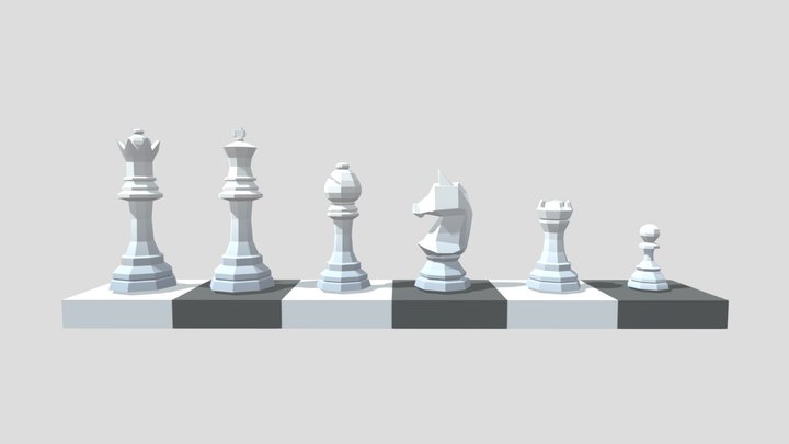 LOWPOLY_CHESS_DISPLAY 3D Model