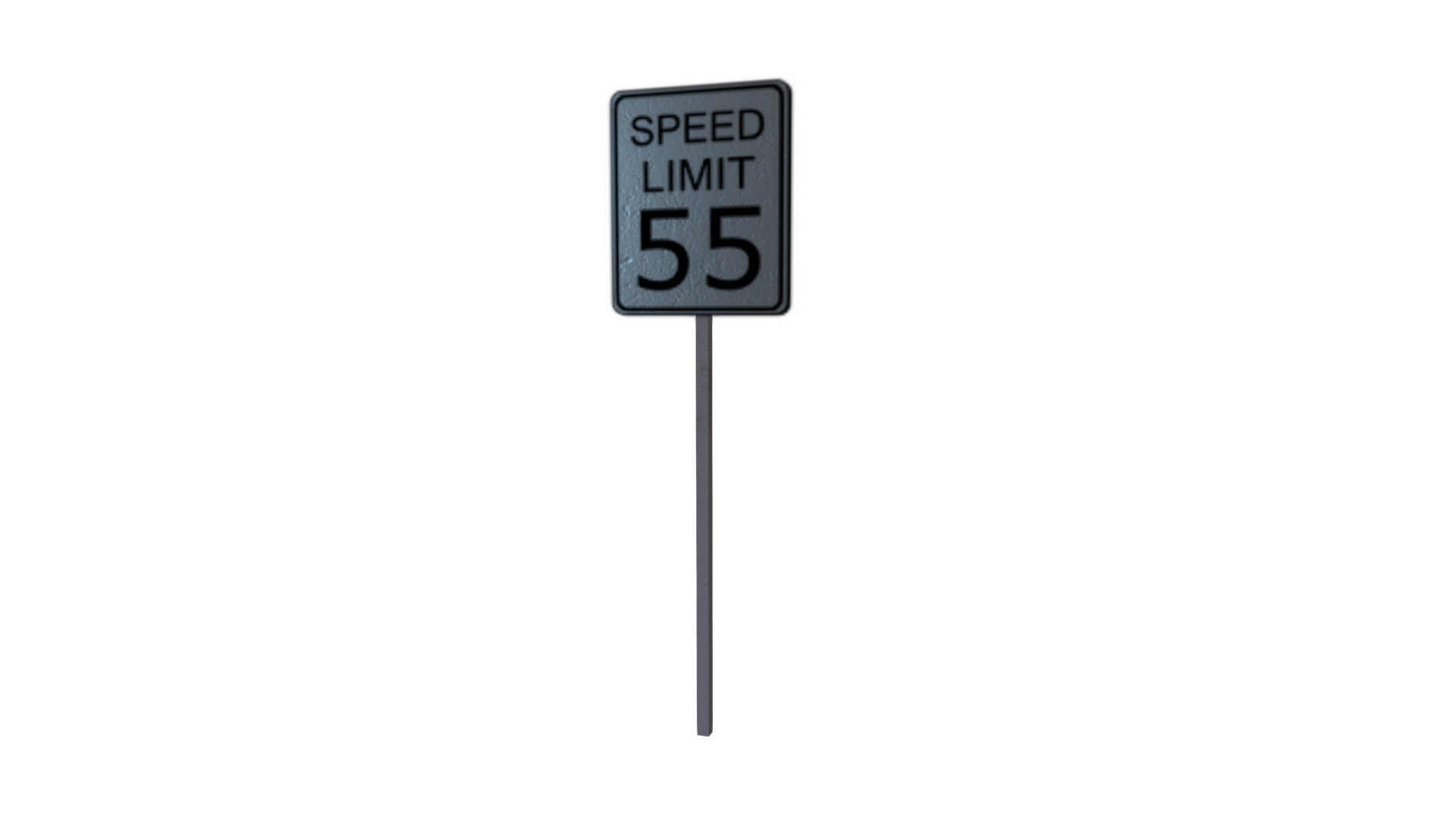 Road Sign (Speed Limit 55)
