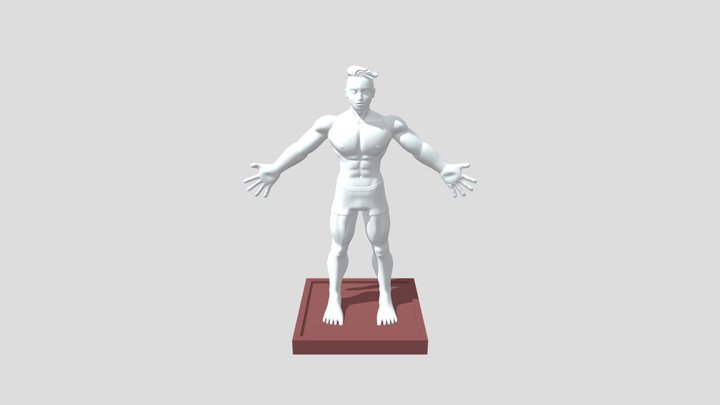 Modelo Lukas FBX - Progreso 3 3D Model