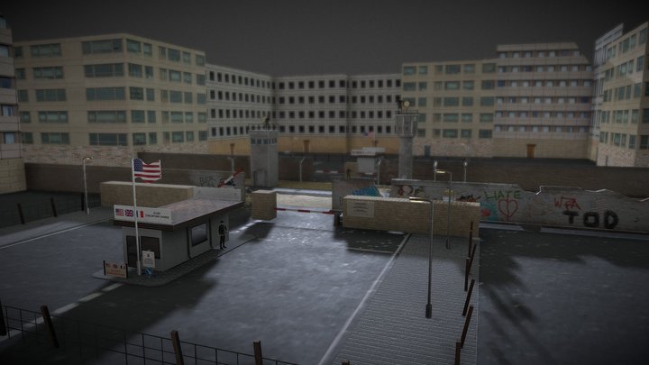 Berlin Wall 3D Model