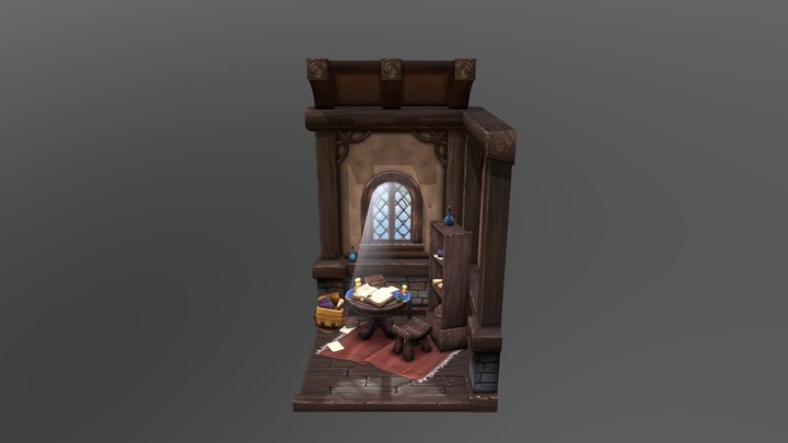 Wizard Table 3D Model