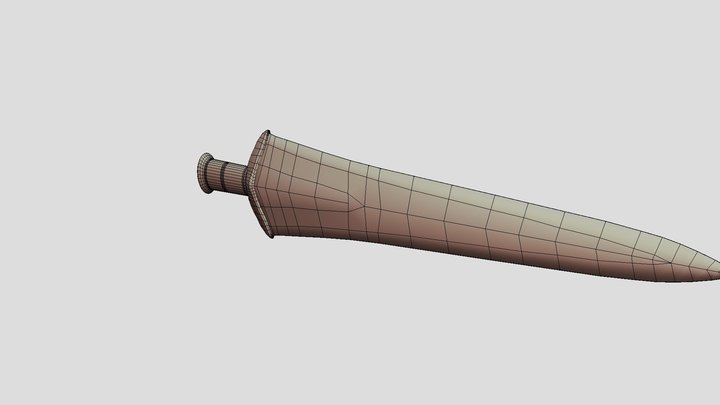 Dagger - 001 - Bronze Age - LP 3D Model