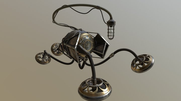 Steampunk Explorer-glTF 3D Model