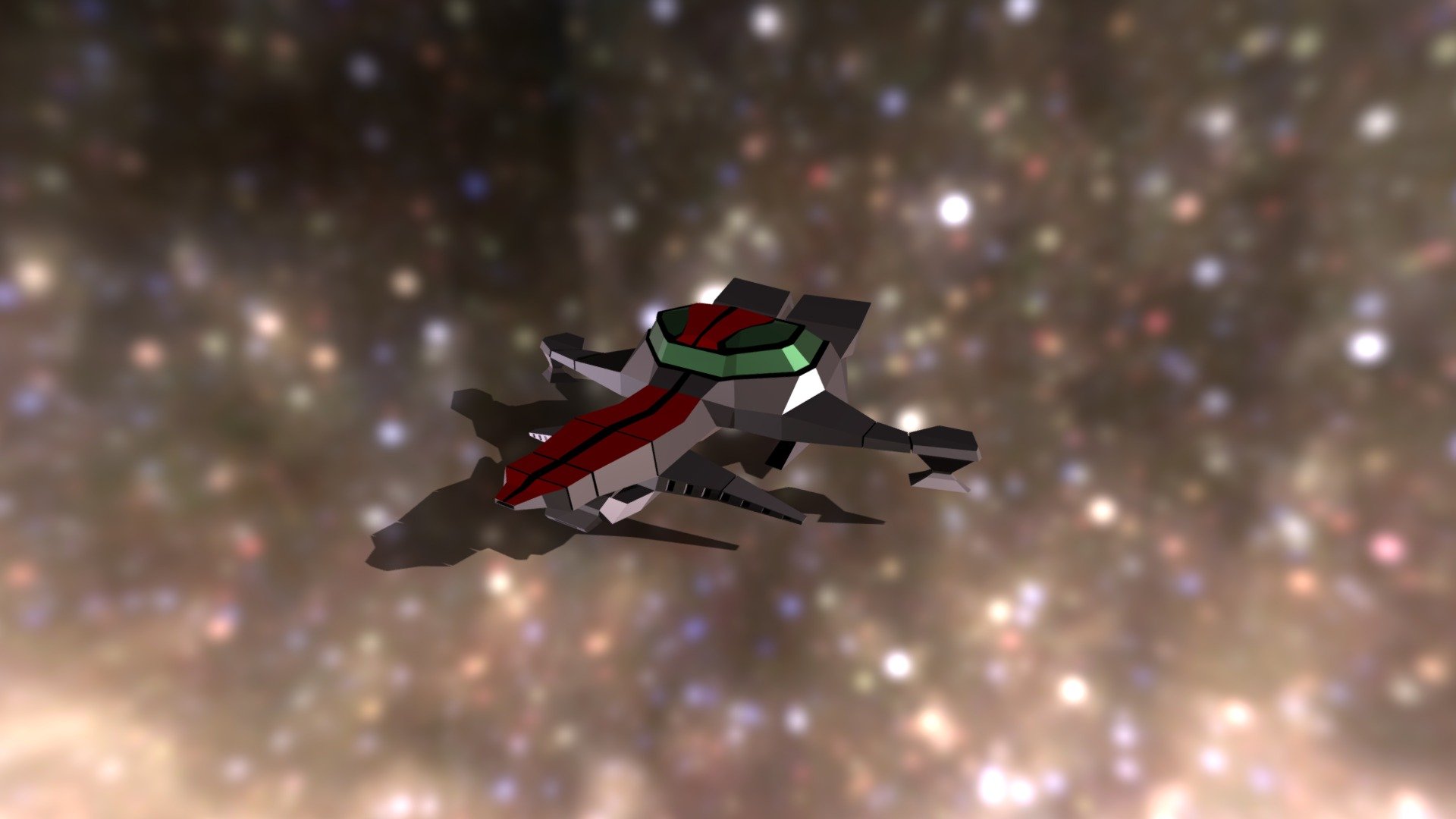 lowpoly spaceship