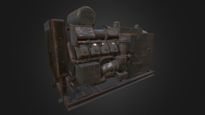 Industrial Generator 3D Model