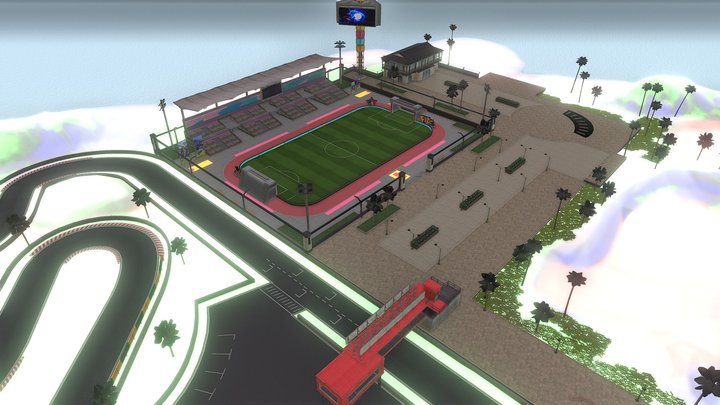 Free Fire Football Mode 3D Model 3D Model