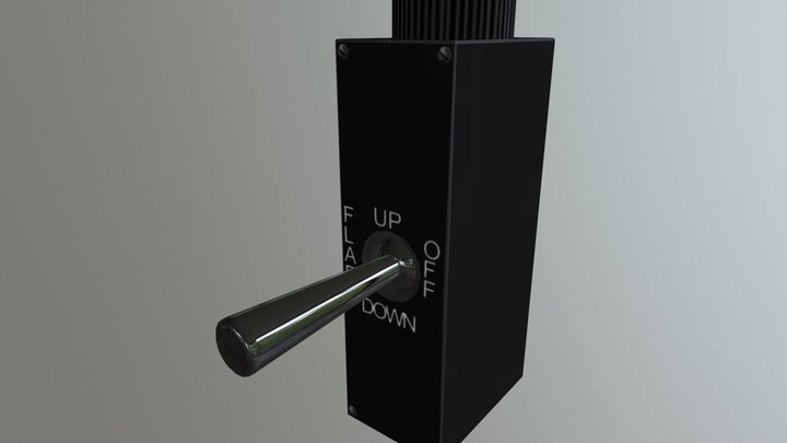 P-39 Flap Control Box 3D Model