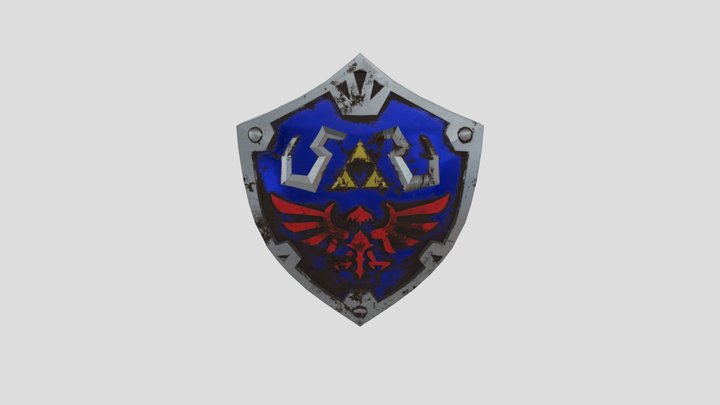 E11 Hylian Shield 3D Model