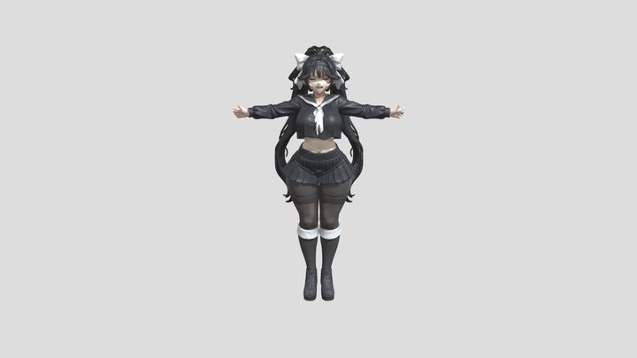 School Girl 3D Model