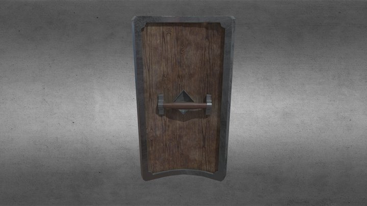 Progress Flag Shield 3D Model