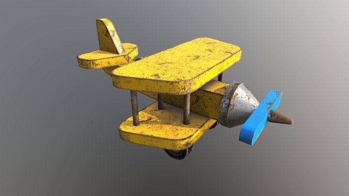 Toy Plane 3D Model