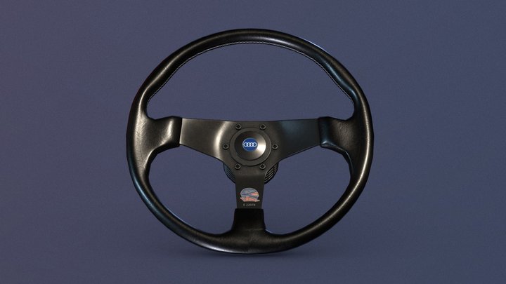 Personal Fittipaldi Steering Wheel [UPDATED] 3D Model