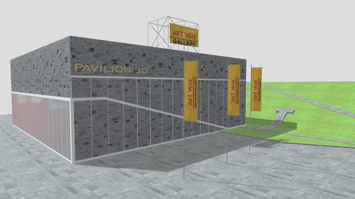 Art Way Gallery Pavilion 3D 3D Model