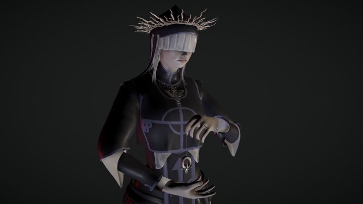 Priestess 3D Model