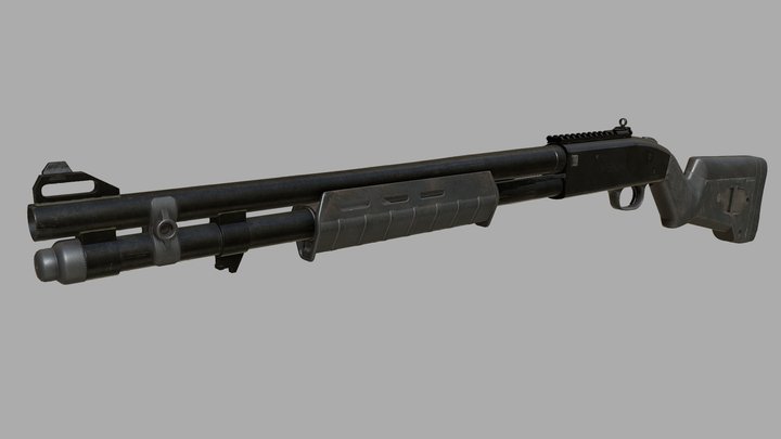 Mossberg 590A1 Magpul 3D Model
