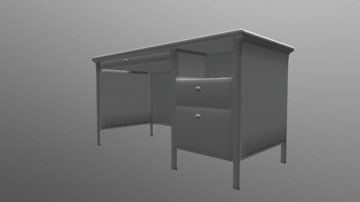 Desk 3D Model