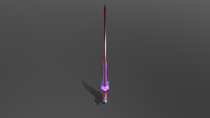 geometric sword 3D Model