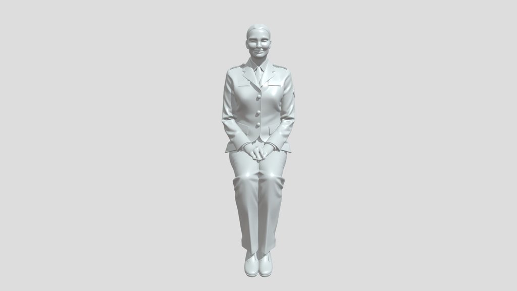 Woman in military uniform