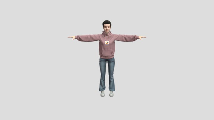 Girl character 3D Model