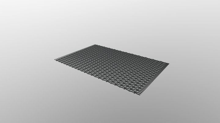FLAT MESH SLOTTED 3D Model