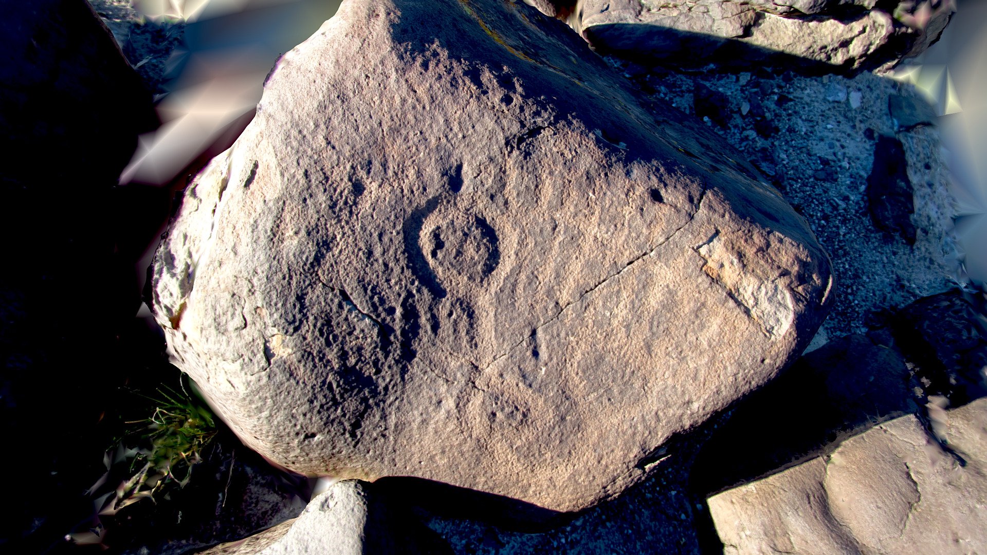 Reticle Rock - a Nevada Petroglyph