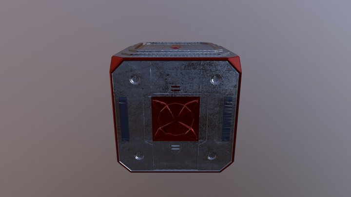 Sci_fi_Crate 3D Model