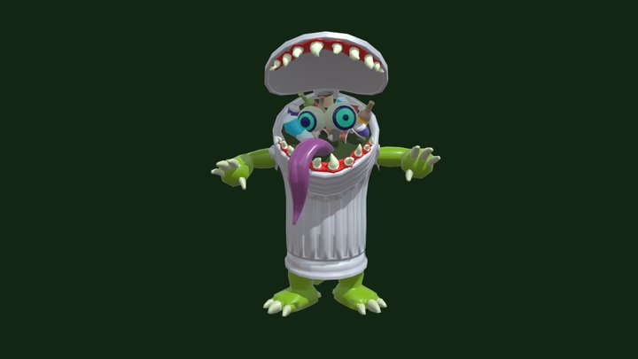 Garbage Monster 3D Model