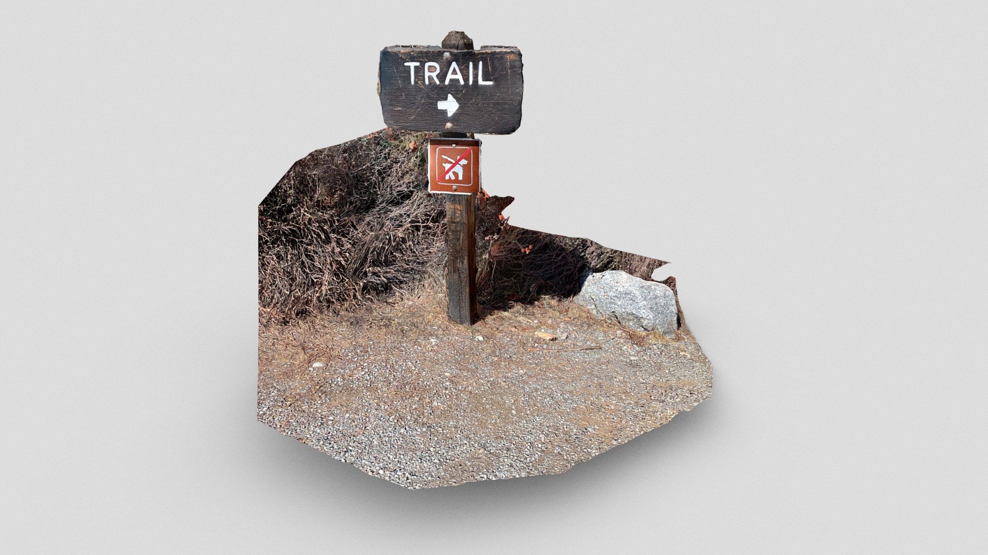 Trail sign, Pinnacle National Park (1)