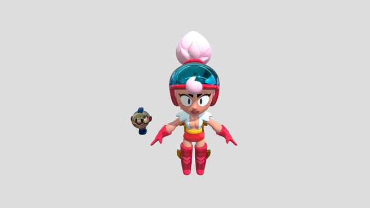 Janet_brawl_stars(big boob) 3D Model