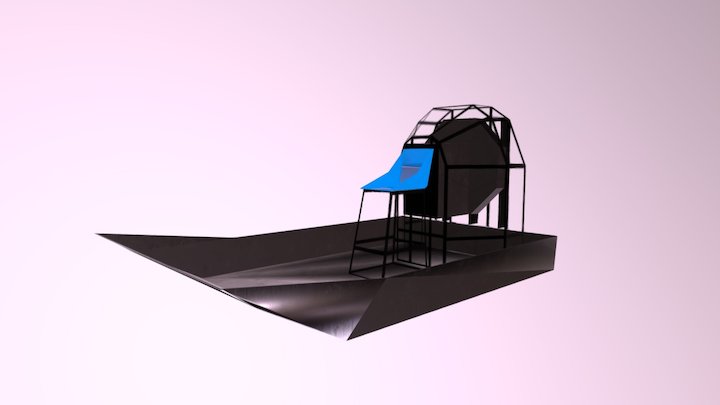 Fan Boat 3D Model