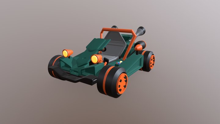 Race Car (buggy) 3D Model
