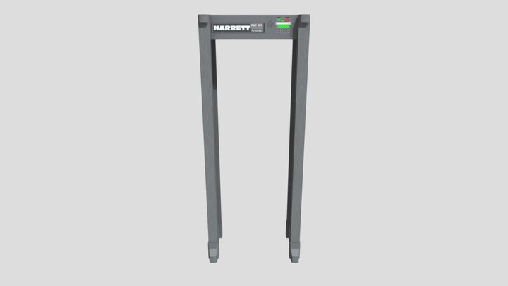 Low Poly Metal Detector 3D Model