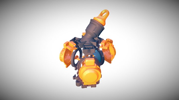 3d Printable Air Balloon Engine for LEGO