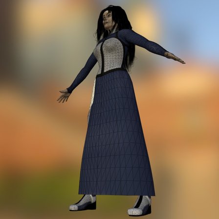 Layla M Pose 3D Model