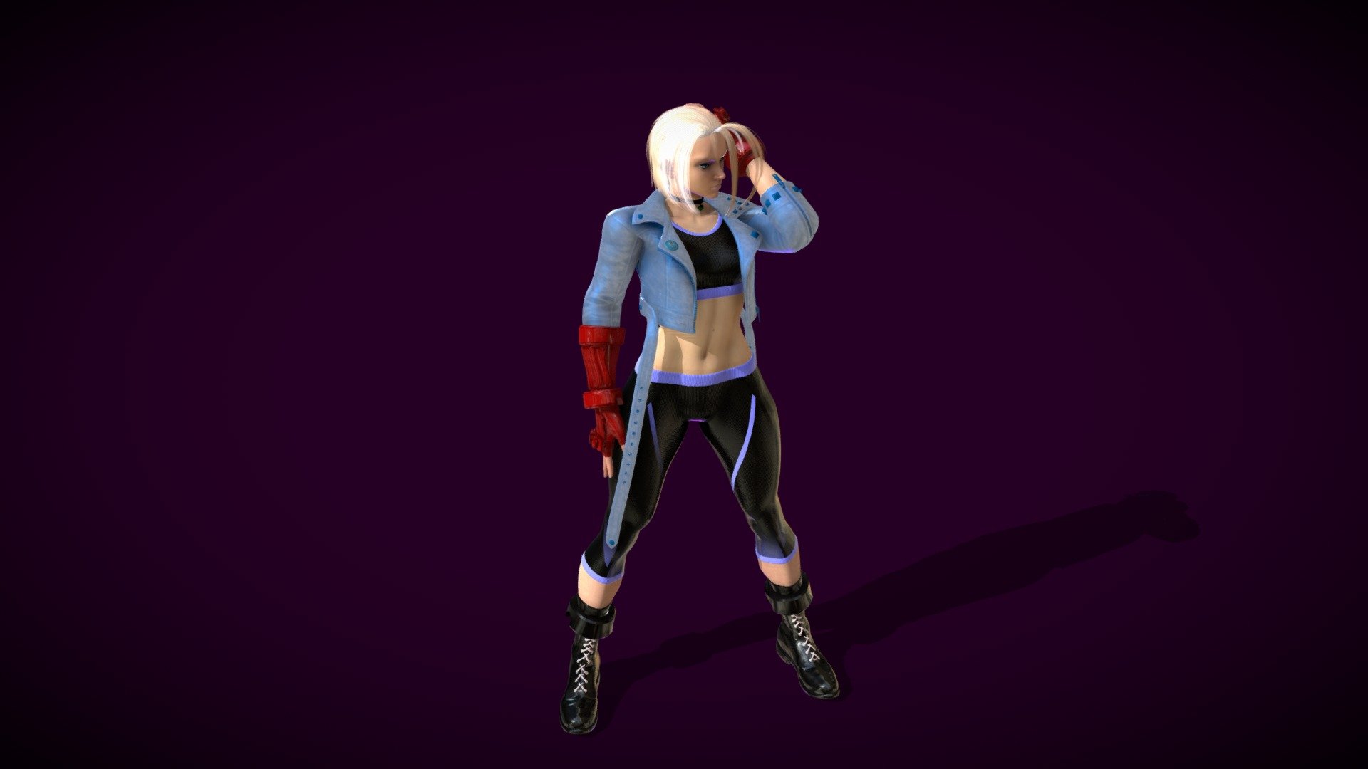 Cammy Lutador de rua 3D model 3D printable