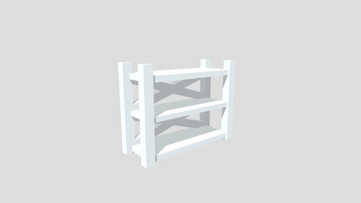 Basic Bookshelf 3D Model