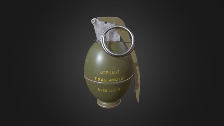Grenade M26 3D Model