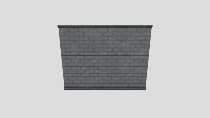 BrickWall 3D Model