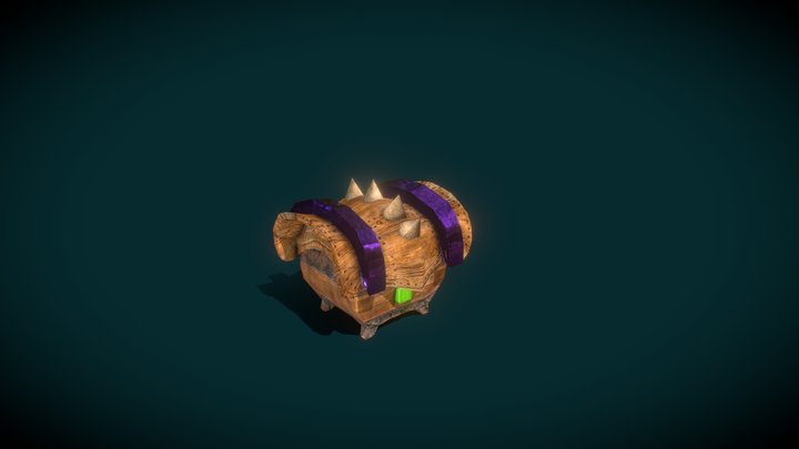 CandyWood Chest 3D Model