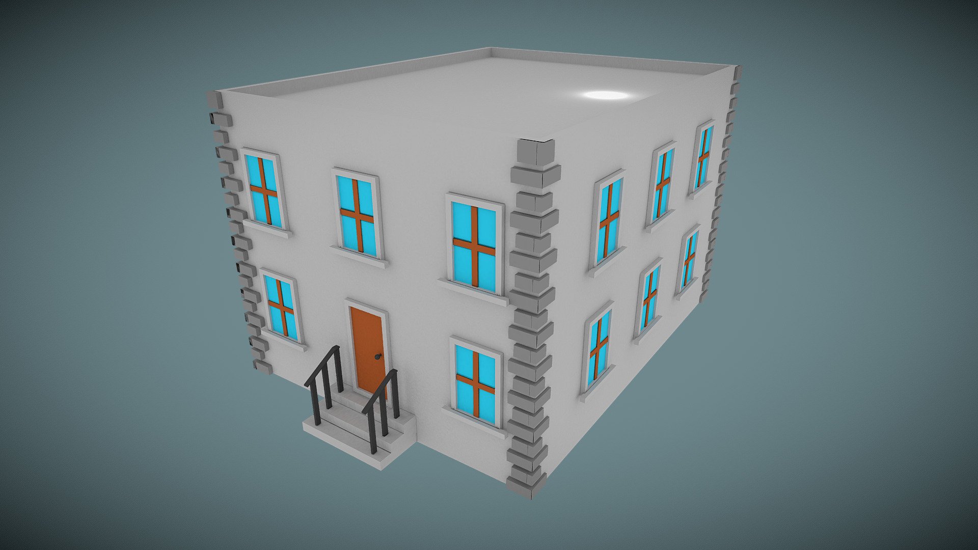 3D model House Model For Roblox or a Low-Poly Game VR / AR / low-poly