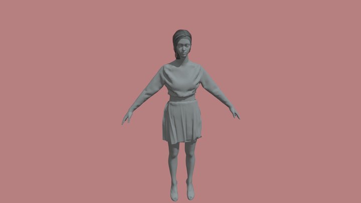 Girl outfit 3D Model